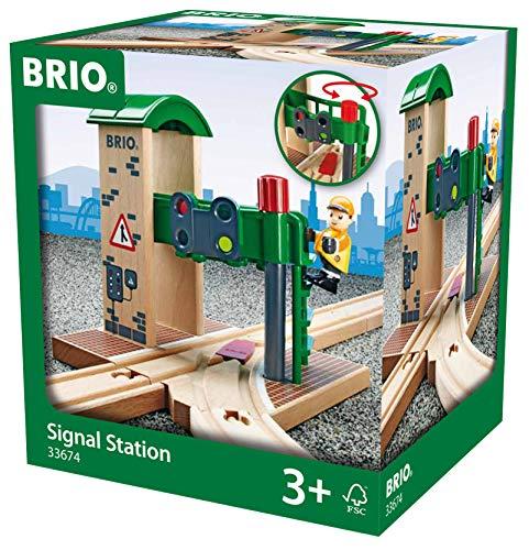 BRIO World - 33674 Signal Station | 2 Piece Toy Train Accessory